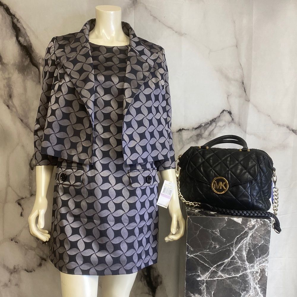 Brand New, 2 Pc Michael Kors Dress Suit, Dress And Jacket